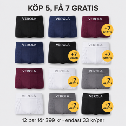 VEROLA® Bambuboxers 5-Pack | Få 7 Extra Gratis
